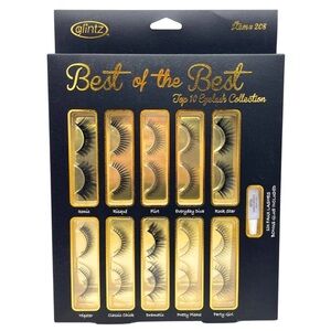 Glintz Best of the Best Top 10 Eyelash Collection with Glue